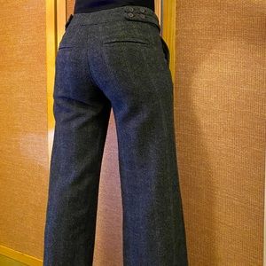 Wool blend, wide leg pants